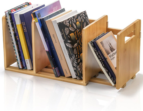Bamboo desktop bookshelf - desktop,