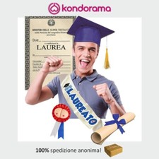 Cappello laurea blu fascia con