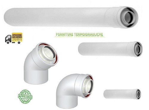Tubo prolunga curva coassiale - tubo,