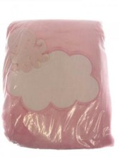 COPERTINA X LETTINO IN PILE ROSA "POLIPO" CON AIDA DA RICAMARE