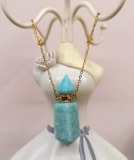 Collana Porta Profumo Avventurina Verde Acqua 