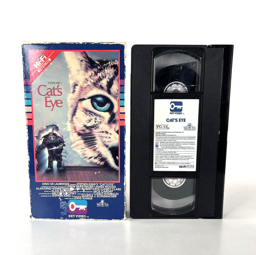 Stephen king cat eye vhs - cat's,