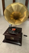 Grammofono con tromba his - tromba,