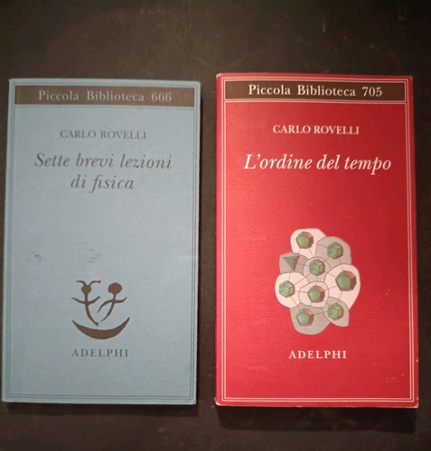 Lotto libri carlo rovelli - lotto, 2