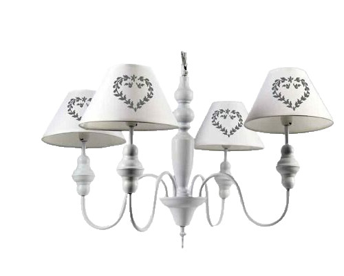 Lampadario cuori luci - cuori, 4