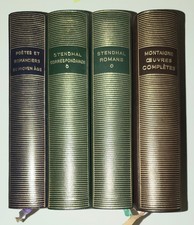 Bibliothèque De la Pléiade | 4 Libre: Stendhal, Montaigne, Poètes du Moyen Età