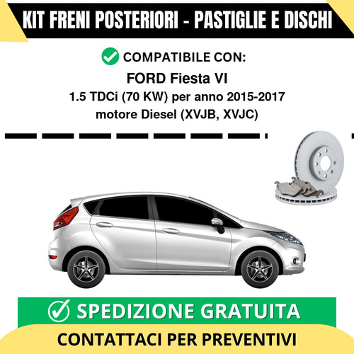 Kit freni posteriori per - kit, ford