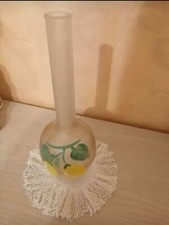 Vecchia bottiglia in vetro dipinta (da arredo)