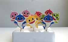  Baby Shark Cupcake topper