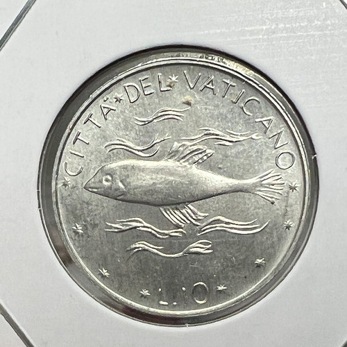 1973 italia vaticano lire - vaticano, 10