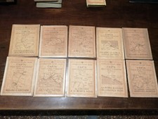 CTI Touring Club Italiano - Lotto 10 carte delle zone turistiche d'italia