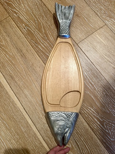 Tagliere vassoio pesce vintage - tagliere/vassoio,