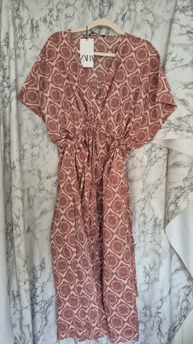 Zara maxi abito kimono caftano - zara,