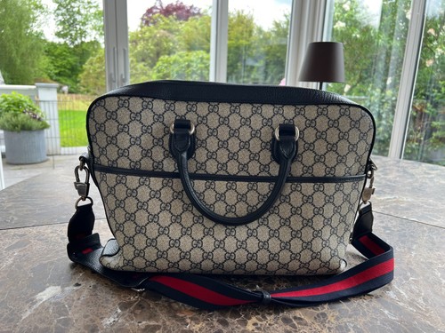 Gucci valigetta con supreme - valigetta, gg
