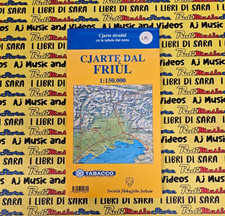 Book Cartina CJARTE DAL FRIUL carta stradale FRIULANO 1.150.000 TABACCO (L19)