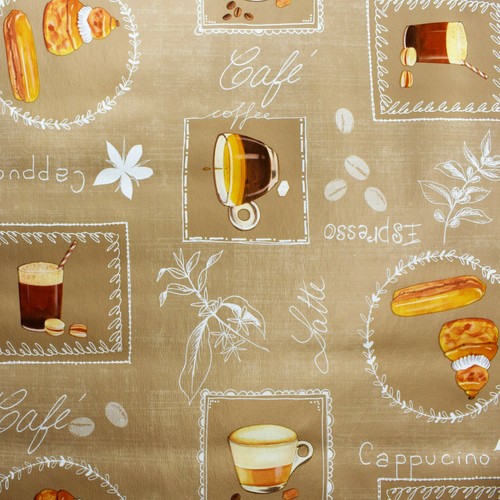 Tovaglia tela cerata caffè - tela,