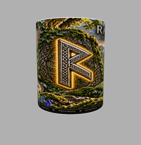 Tazza raidho rune ᚱ viaggio - raidho,