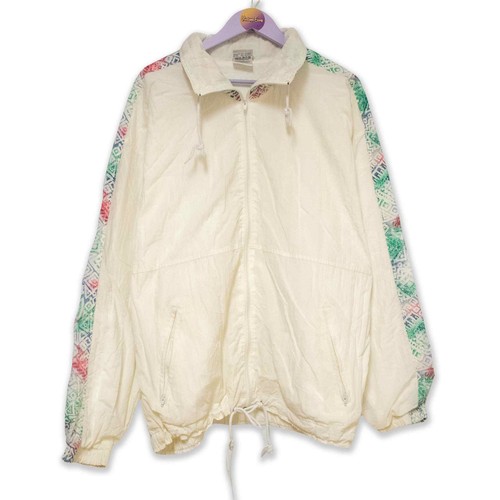 Giacca vento vintage bianca - giacca, a