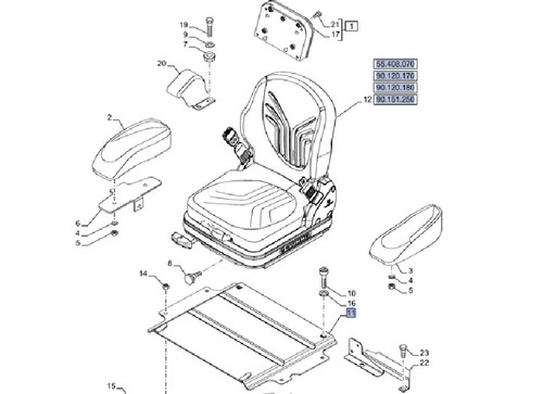 Piastra motore cnh 48190490 - piastra,