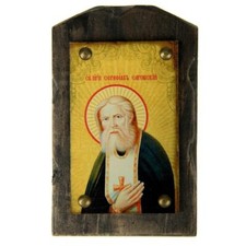 Icona su legno all'antica "San