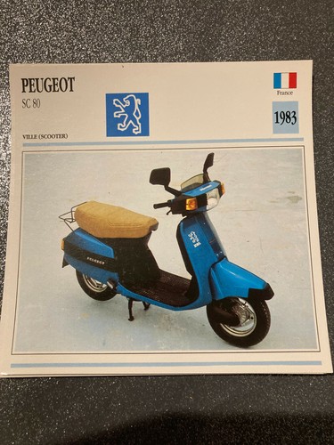 Carte fiche moto collection - carte,