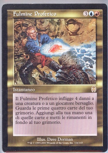 Mtg magic fulmine - fulmine, profetico