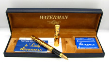 WATERMAN *le LADY* STILOGRAFICA -MOSAICO PLACCATA ORO -ANNI 80-BOX-GARANZIA