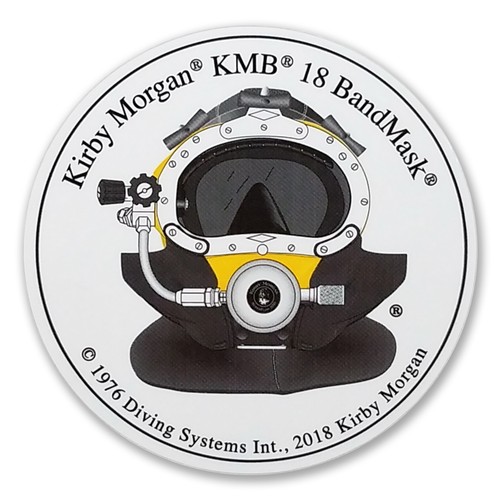 Adesivo circolare kirby morgan - adesivo,
