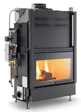 Palazzetti HWT S86F FASTL Termocamino Caminetto Legna Gruppo Idraulico SX 33,5Kw