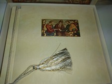 ALBUM DATATO 1952  AL BATTESIMO AL MATRIMONIO COMUNIONI , CRESIME , ECC 