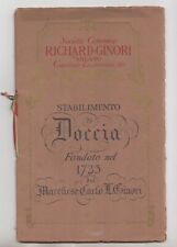 Società Ceramica RICHARD  GINORI - Catalogo inizio '900- marchi dal 1735 al 1914