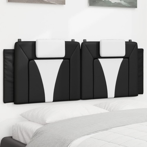 Vidaxl cuscino testiera nero - nero, e