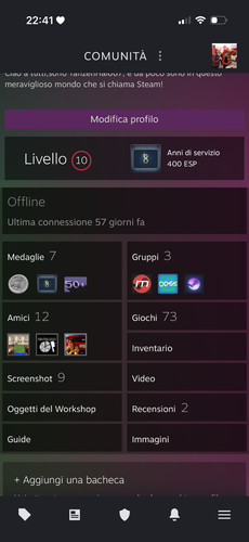 Steam account con - più, 70