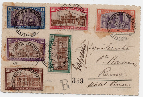1925 regno cartolina - regno, espresso