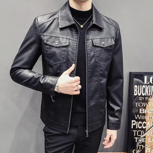 Cappotto giacca biker casual