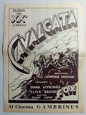 Cavalcata Noël Coward brochure originale Cinema Gambrinus Frank Lloyd 1933