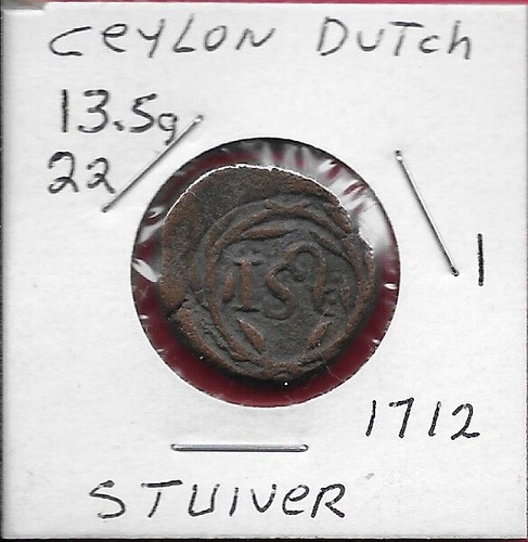 Ceylon occupazione olandese - olandese, 1