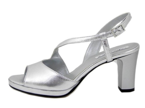 Sandali donna pelle argento - donna, in