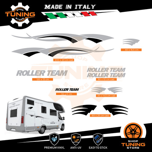 Kit adesivi camper roller team - kit,