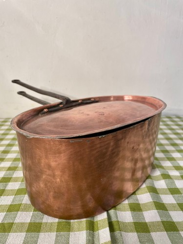 Pentola ovale rame vintage - pentola,