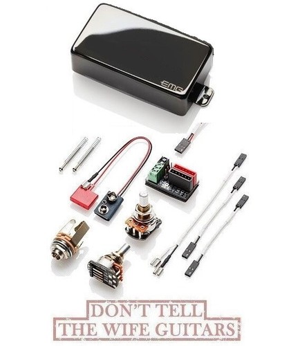 Emg bass black chrome - black, p