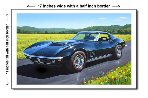 Poster chevrolet corvette - poster,