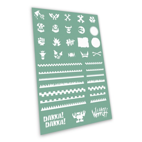 Stencil autoadesivi orchi - stencil,