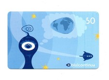 Scheda telefonica blu continua - telefonica,