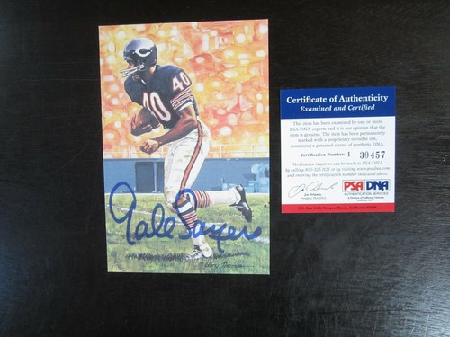 Gale sayers autografo - autografo, firmato