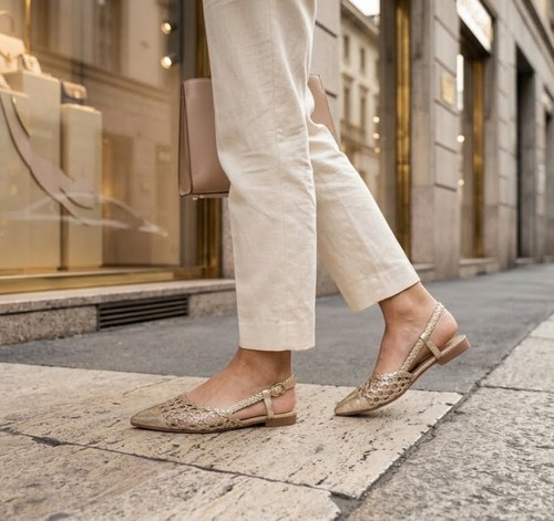 Ballerine oro renato balestra - oro,
