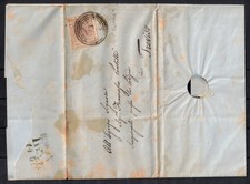 B74 Lettera da GEMONA per TREVISO REGNO LOMBARDO-VENETO 13.06.56 f.llo 30 cent