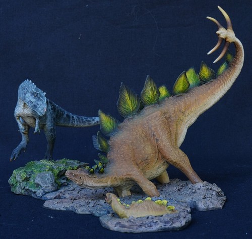 Stegosauro diorama - stegosauro, vs.