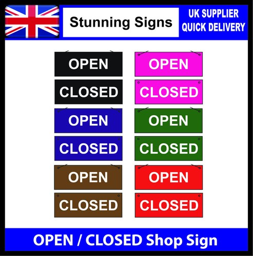 Shop open closed hanging sign