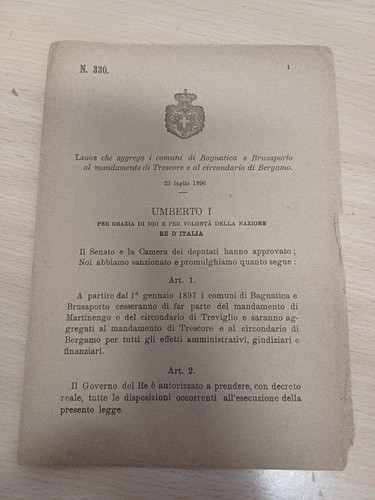 Decreto regno italia - decreto,